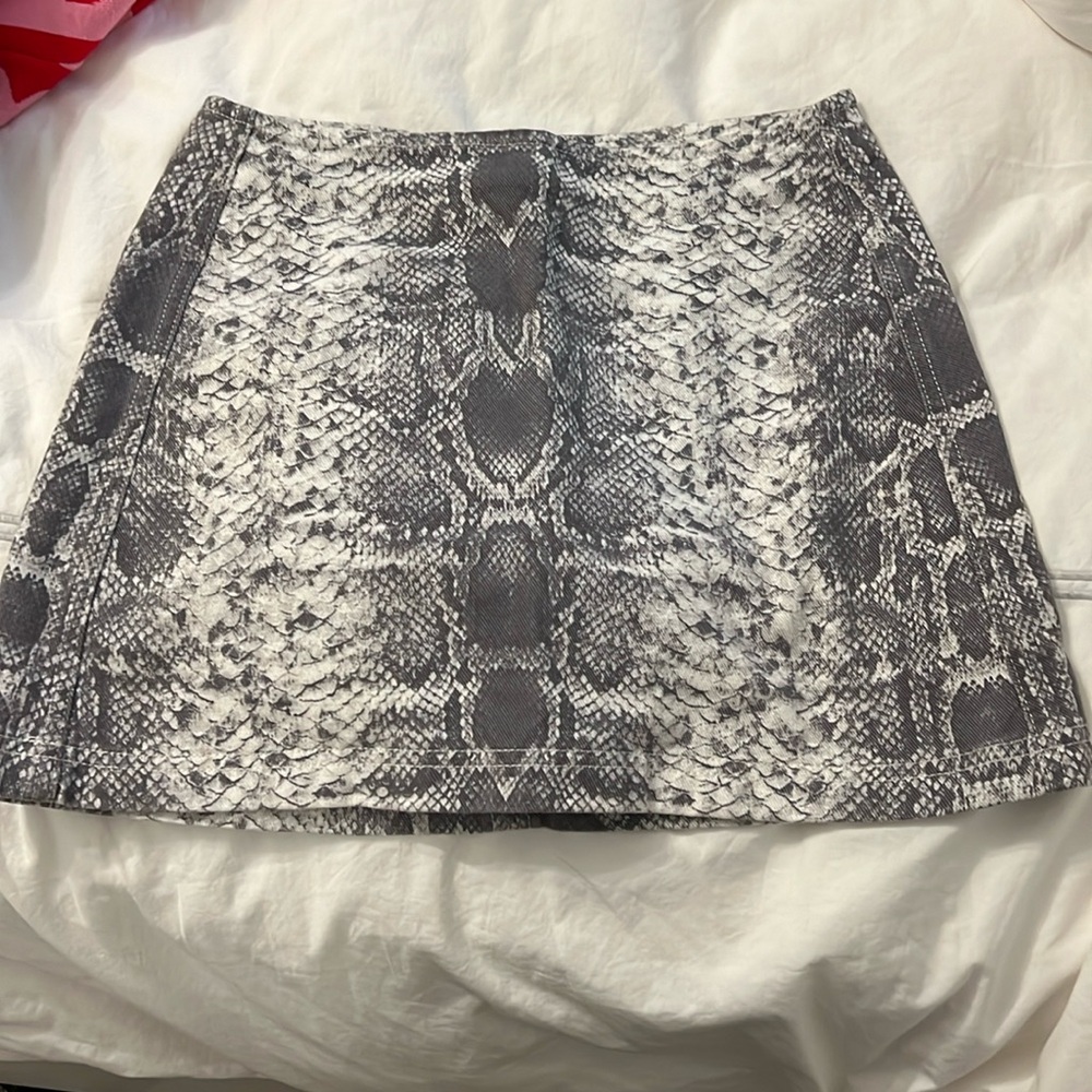 BDG Snakeskin print skirt